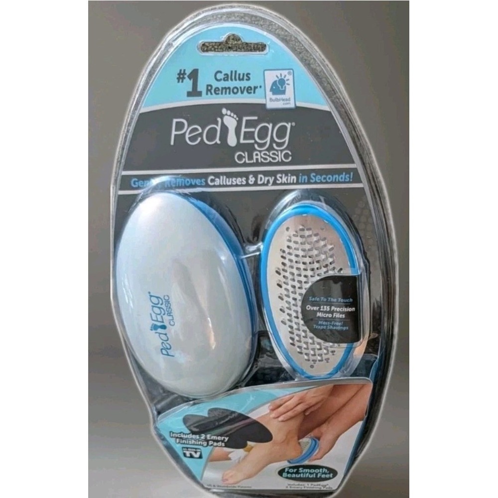 New! Lot of 2 Ped Egg Classic Callus Remover -As Seen On TV - for Dry Feet - Picture 3 of 5